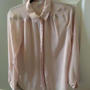 Blush Pink Button Down Shirt